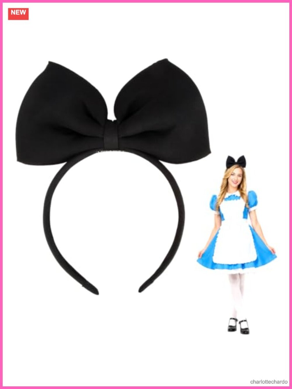 Big Bow Headband Handmade Sponge Hair Accessory for Cosplay Costume